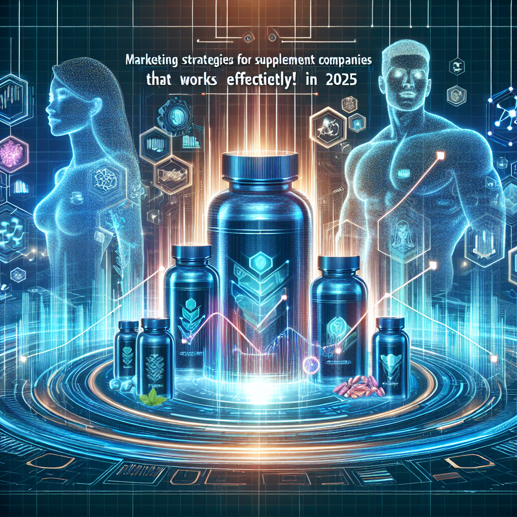 Marketing strategies for supplement companies