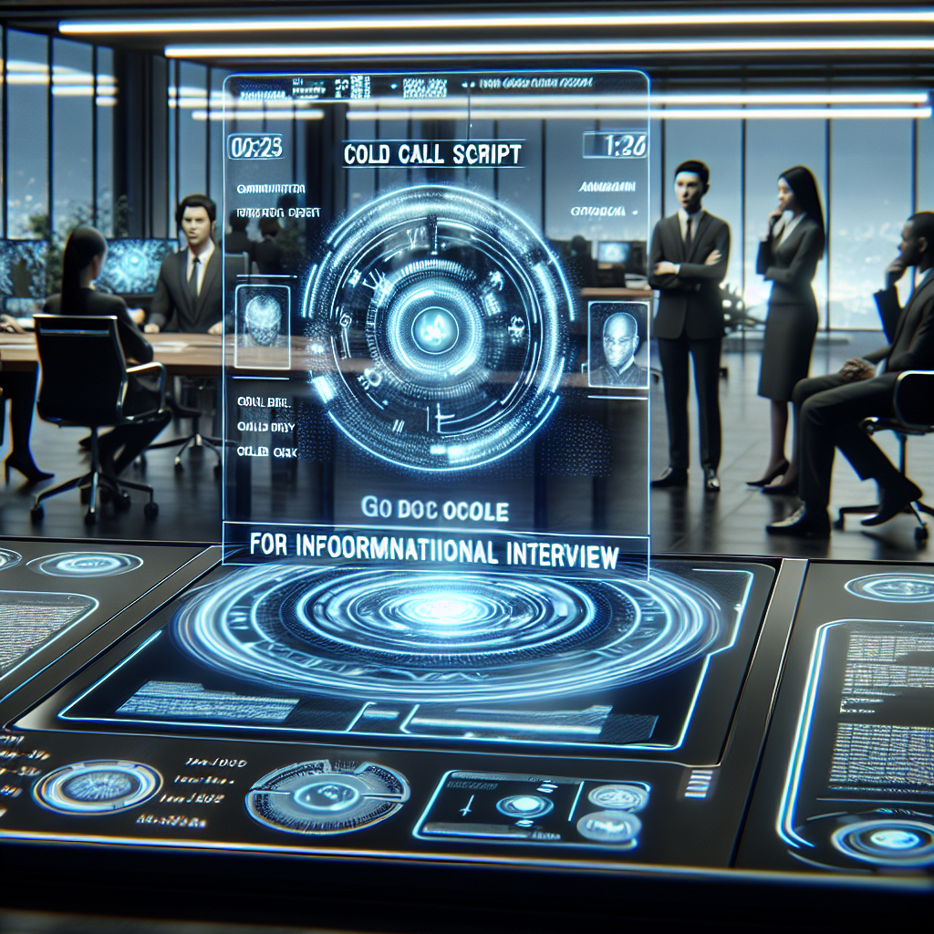 Cold call script for informational interview