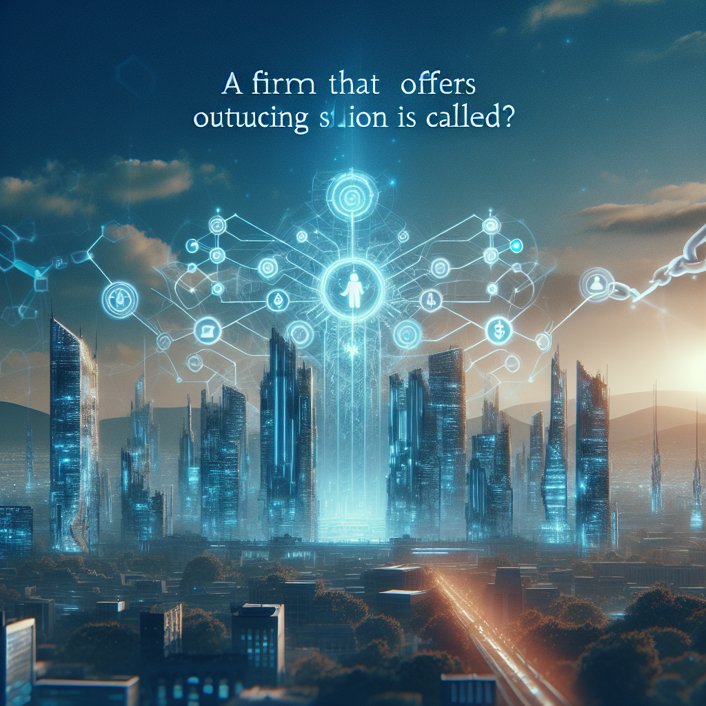 A firm that offers outsourcing solutions is called?