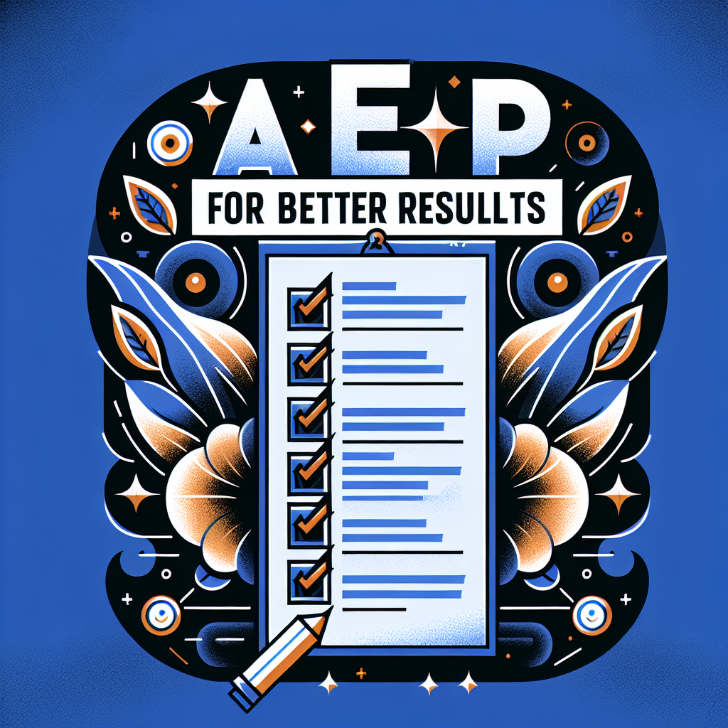 Aep Checklist For Better Results