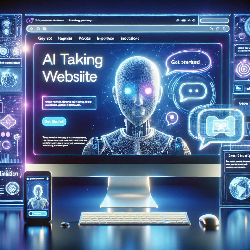 Ai talking website - get started - see it in action