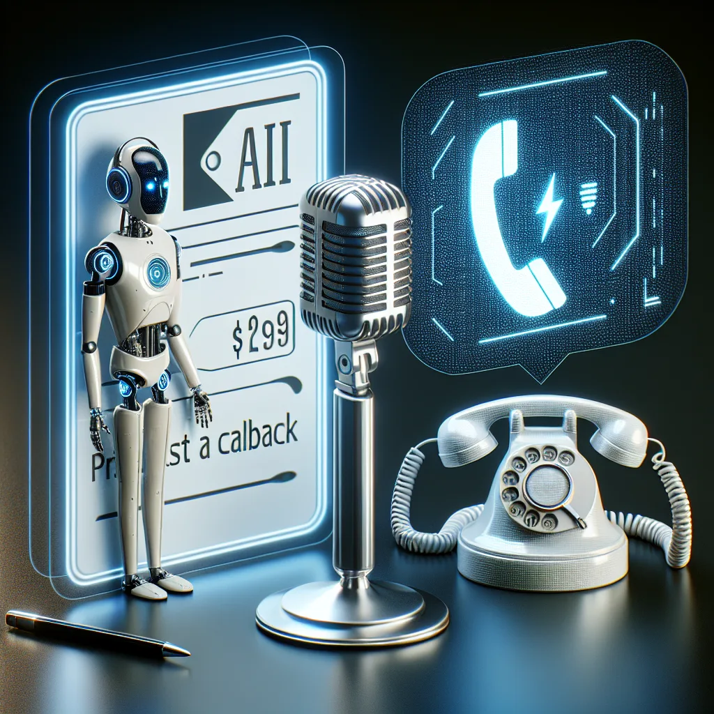 Ai voice realistic - pricing - request a callback