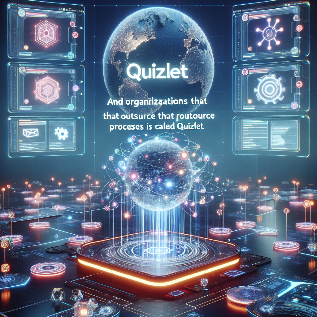 And organizations that outsource processes is called quizlet