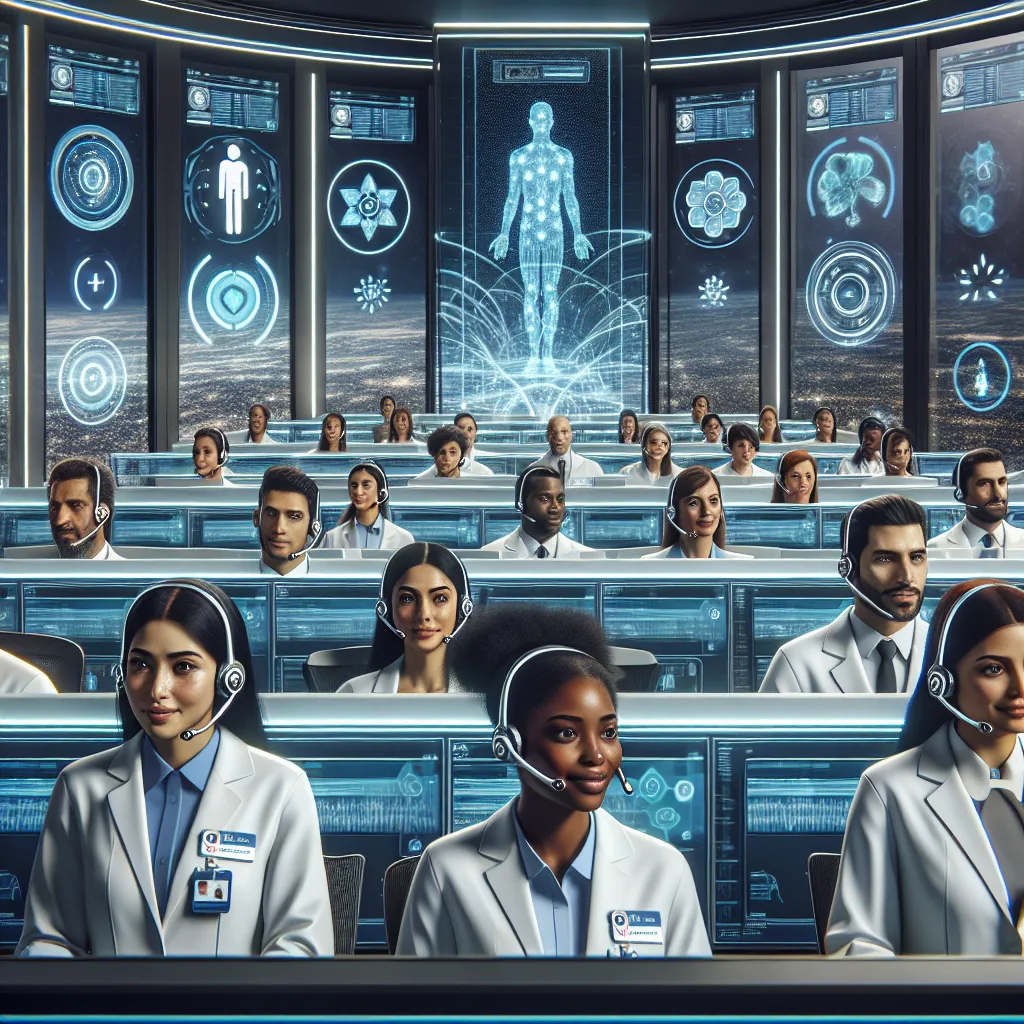 Answering service call center for medical practice