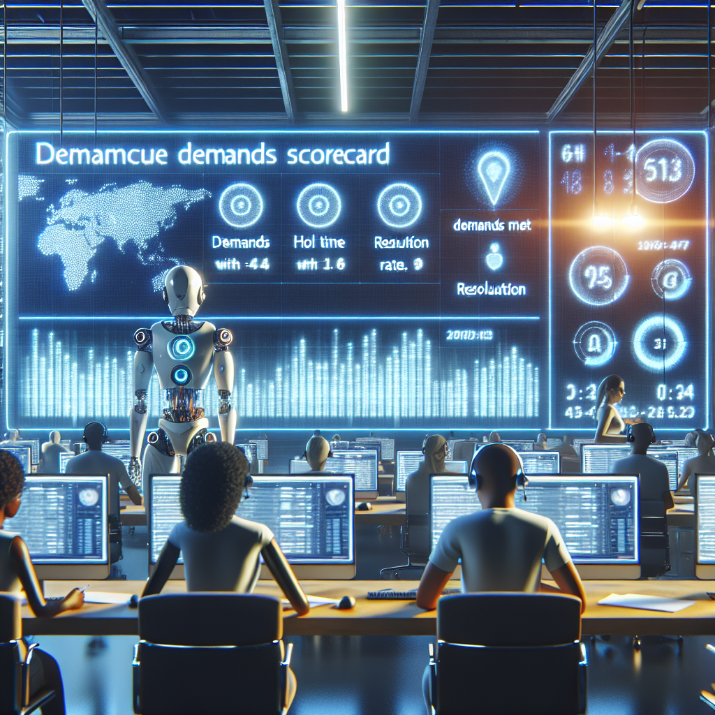 Automated call center score cards