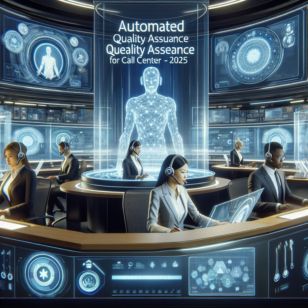 Automated quality assurance for call center