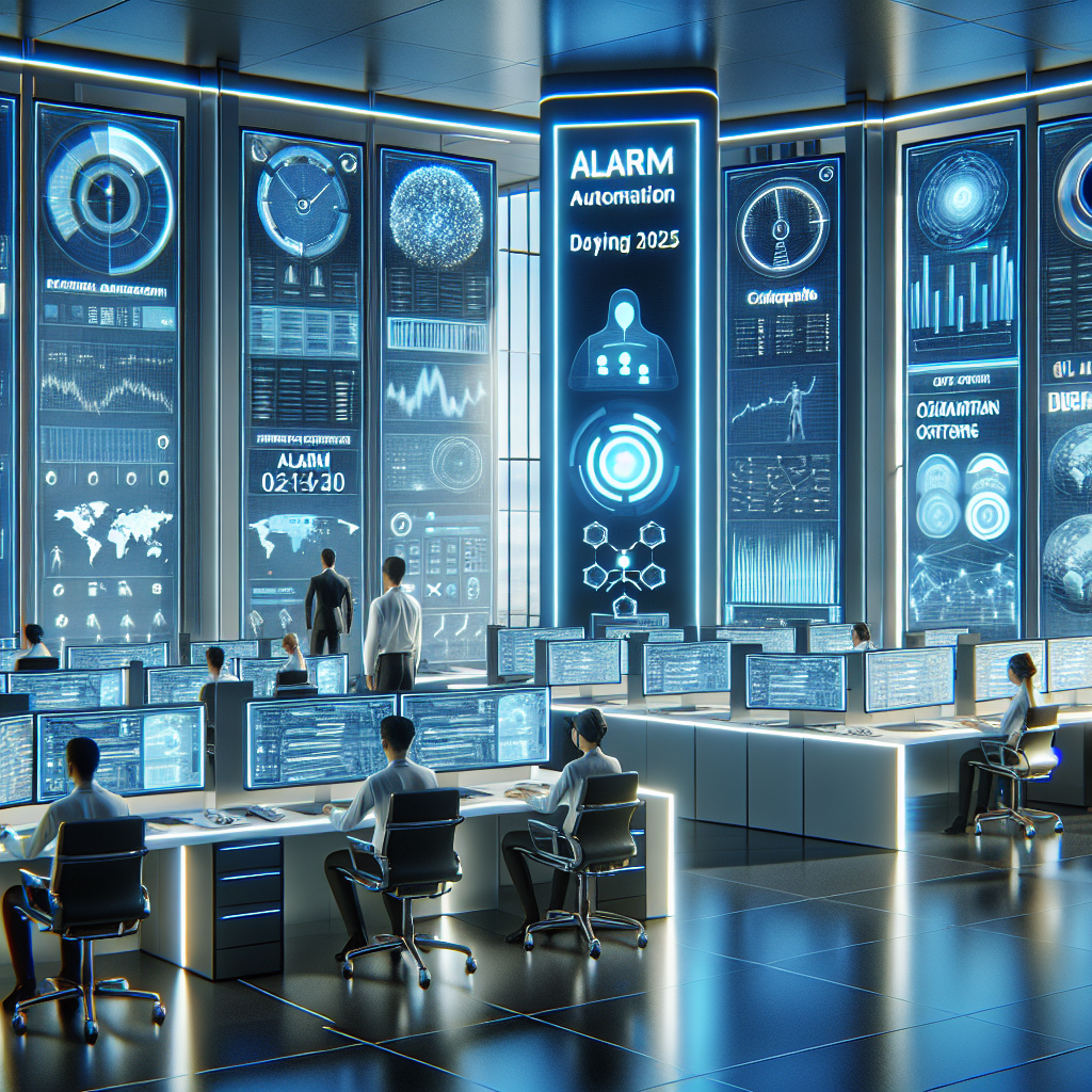 Call center automation system alarm systems