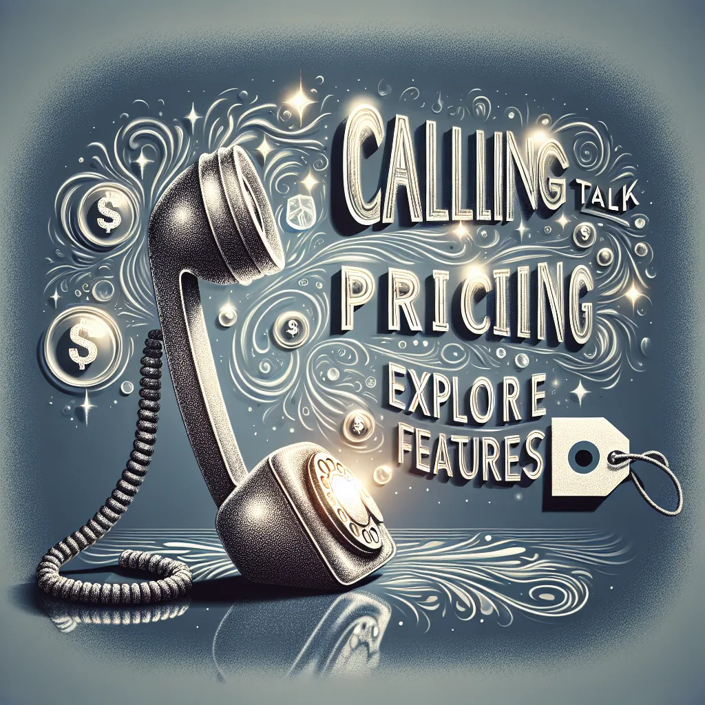 Calling talk - pricing - explore features