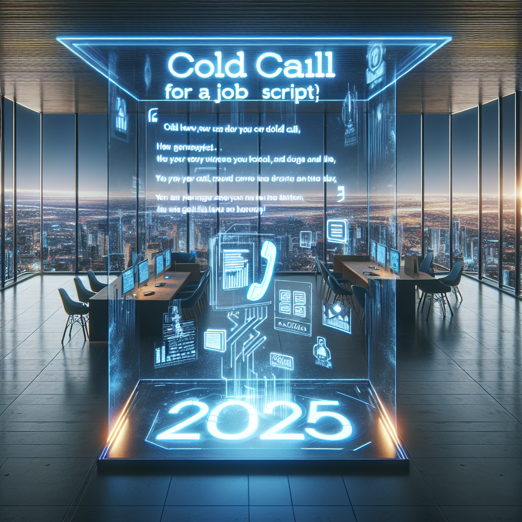 Cold call for a job script