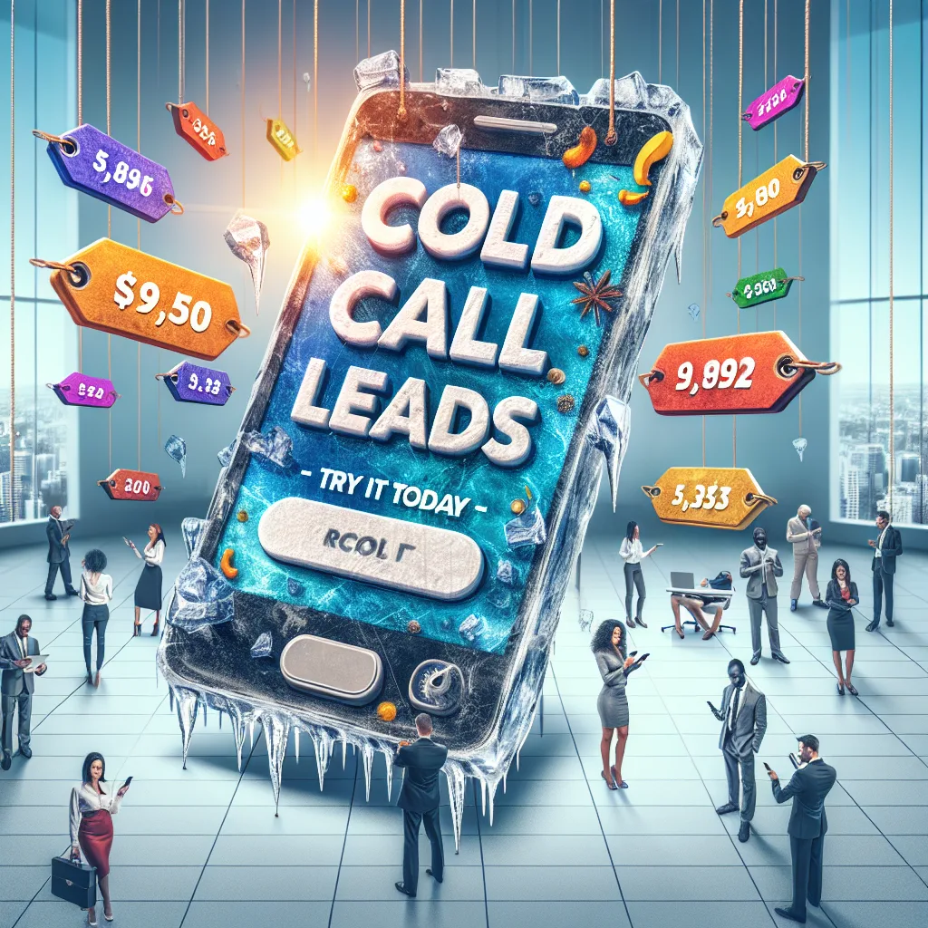 Cold call leads - pricing - try it today