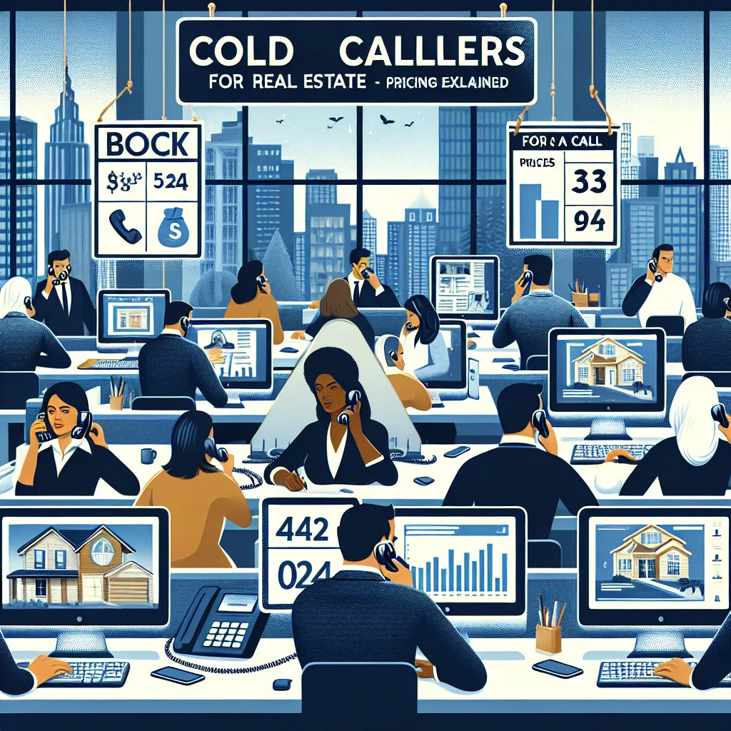 Cold callers for real estate - book a call - pricing explained