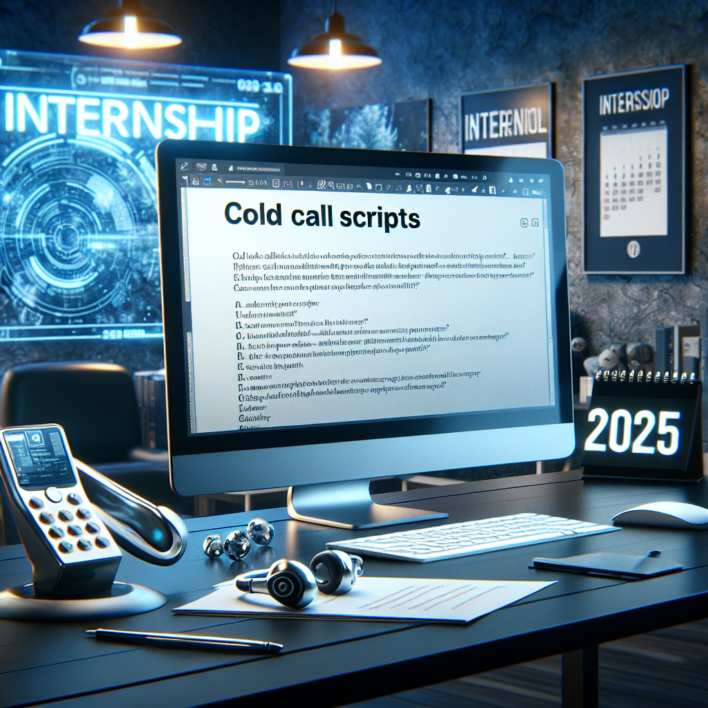 Cold calling interview scripts for internships