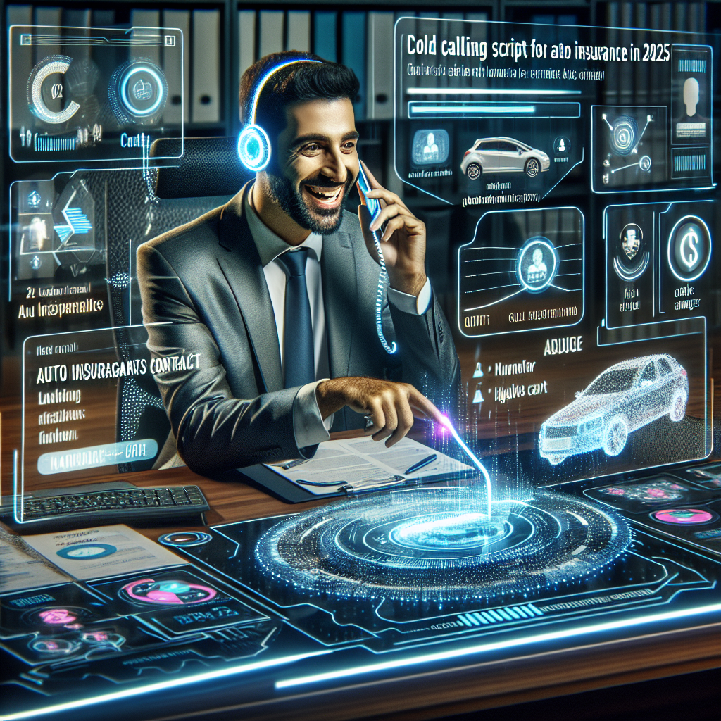 Cold calling script for auto insurance sales