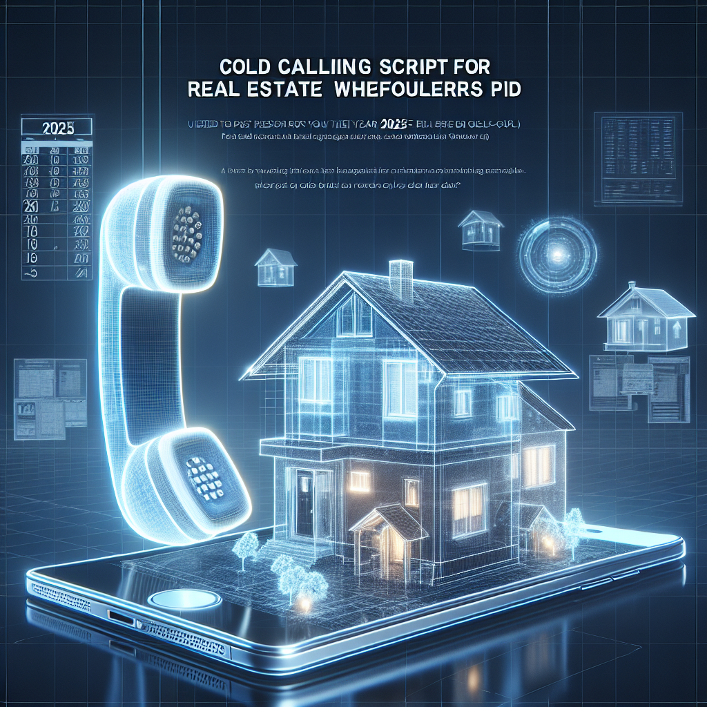 Cold calling script for real estate wholesalers pdf