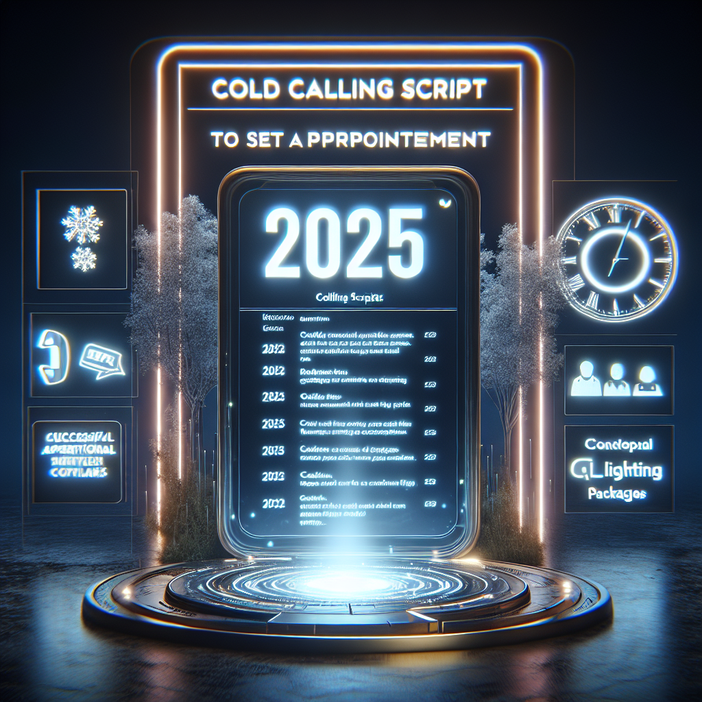 Cold calling script to set appointment for lighting packages