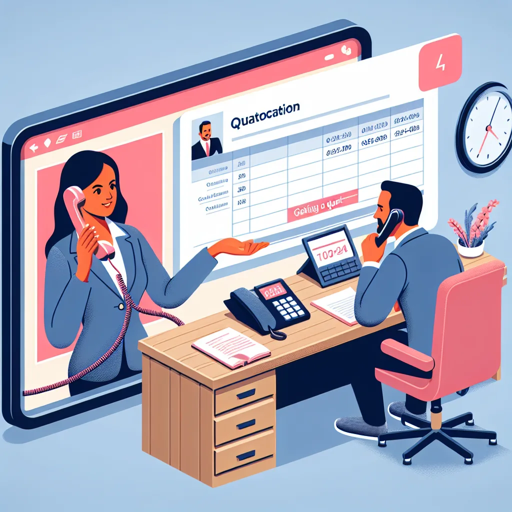 Cold sales call - book a call - get your quote