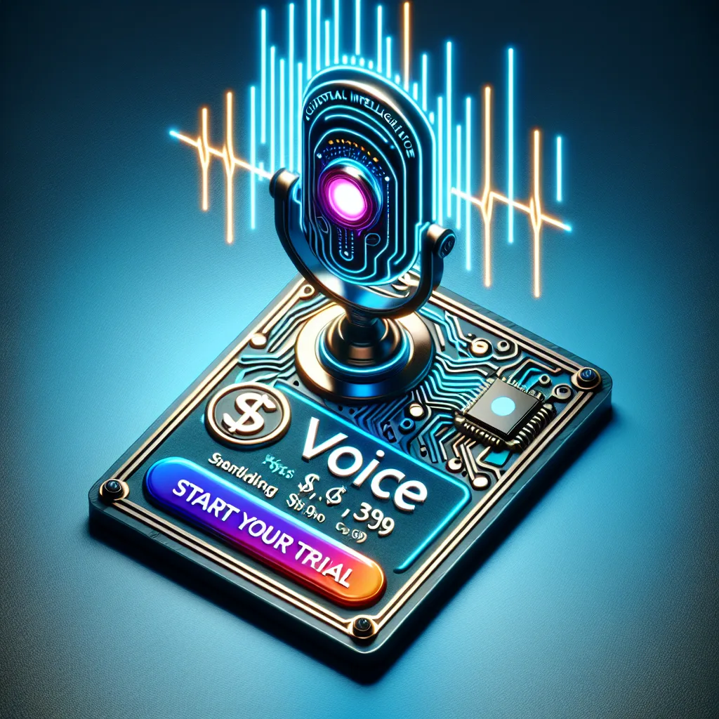 Custom ai voice - pricing - start your trial