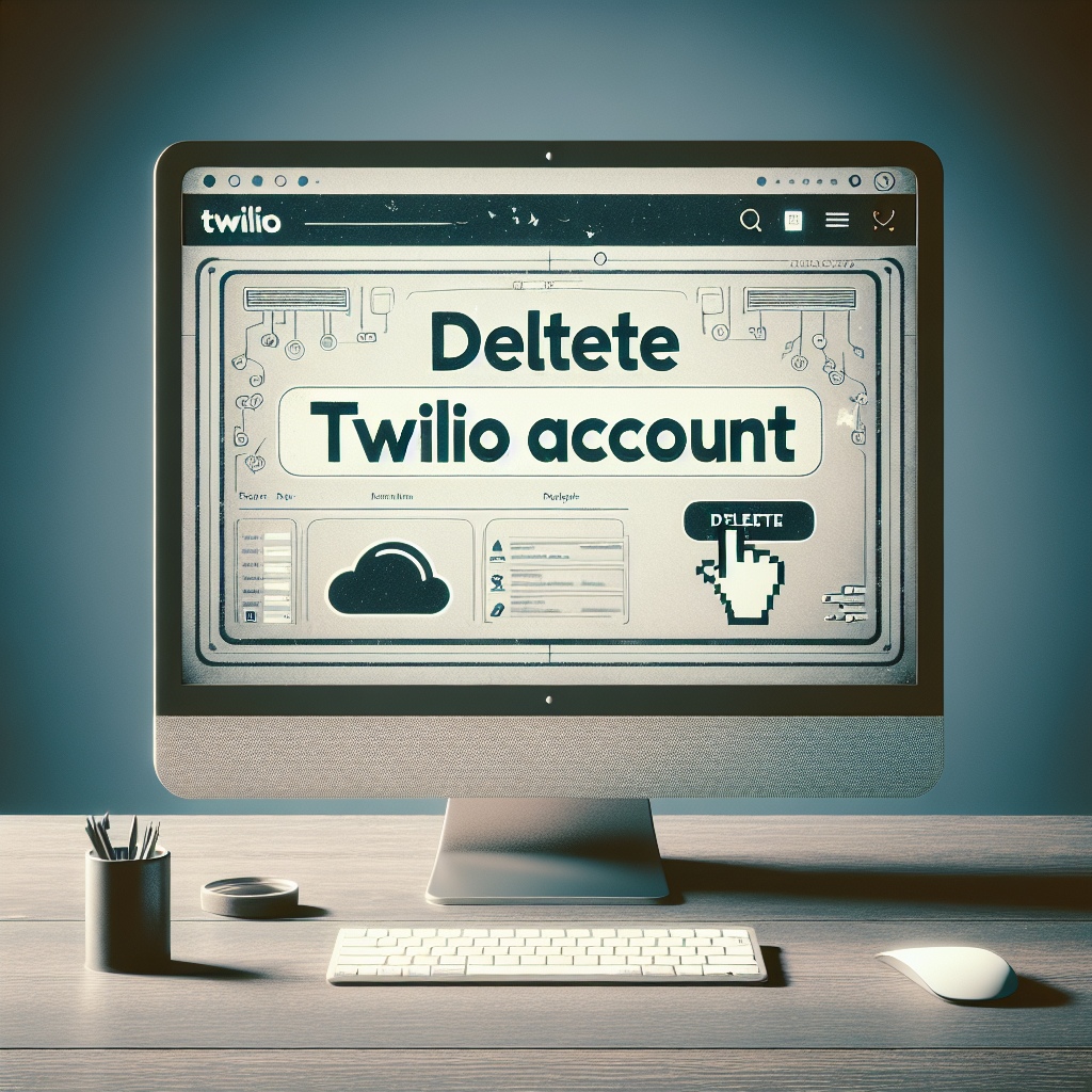 Delete twilio account