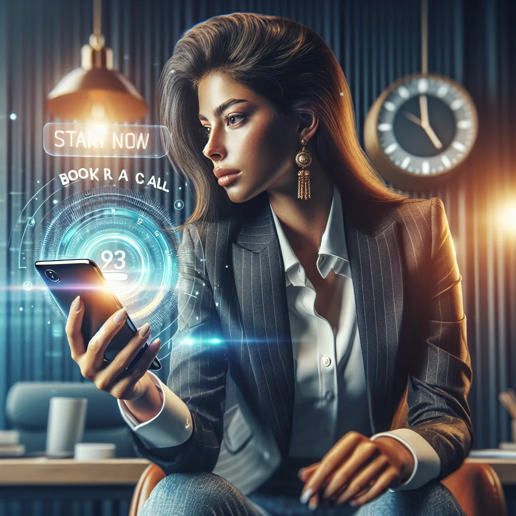 Dial a phone number - book a call - start now