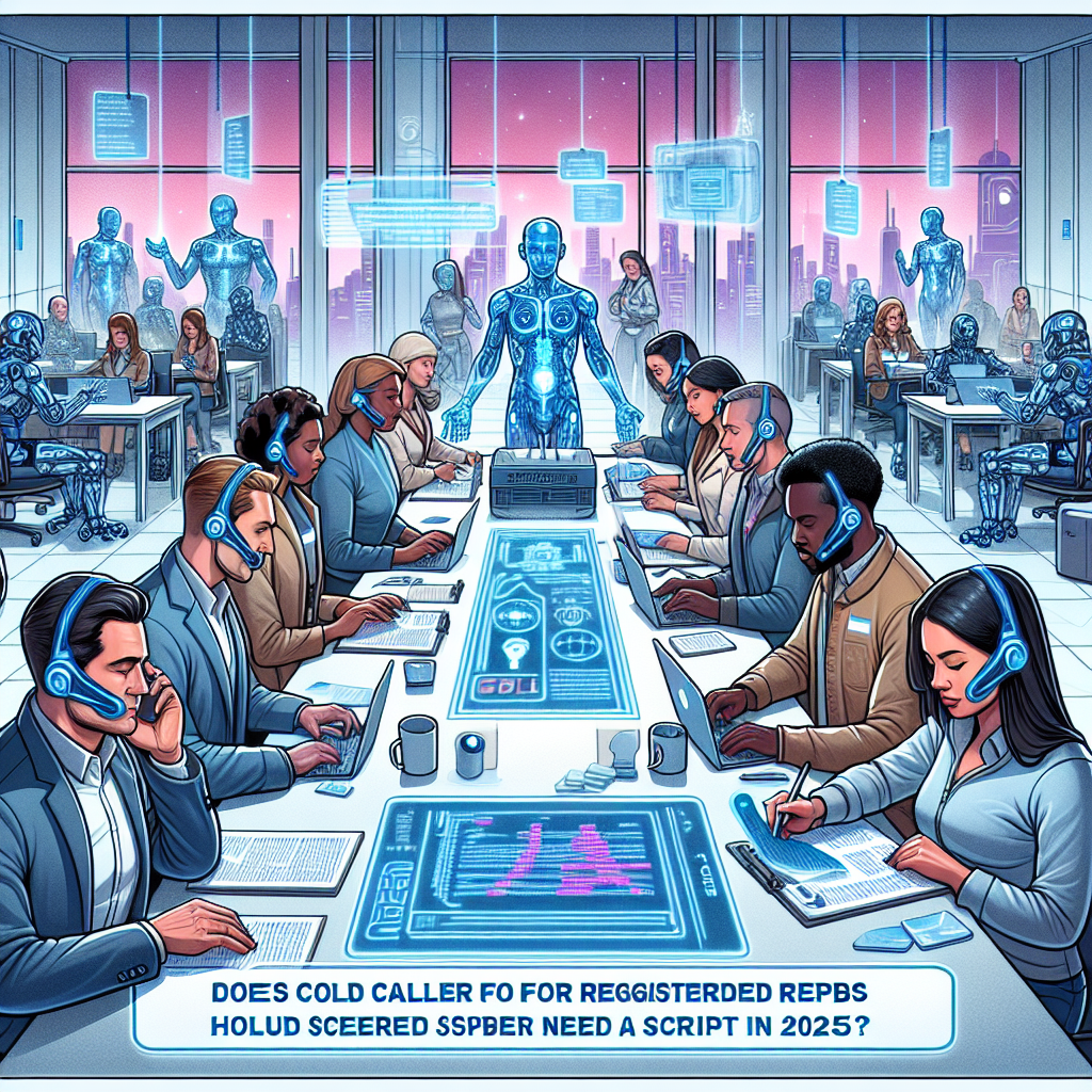 Does cold caller for registered reps need a script