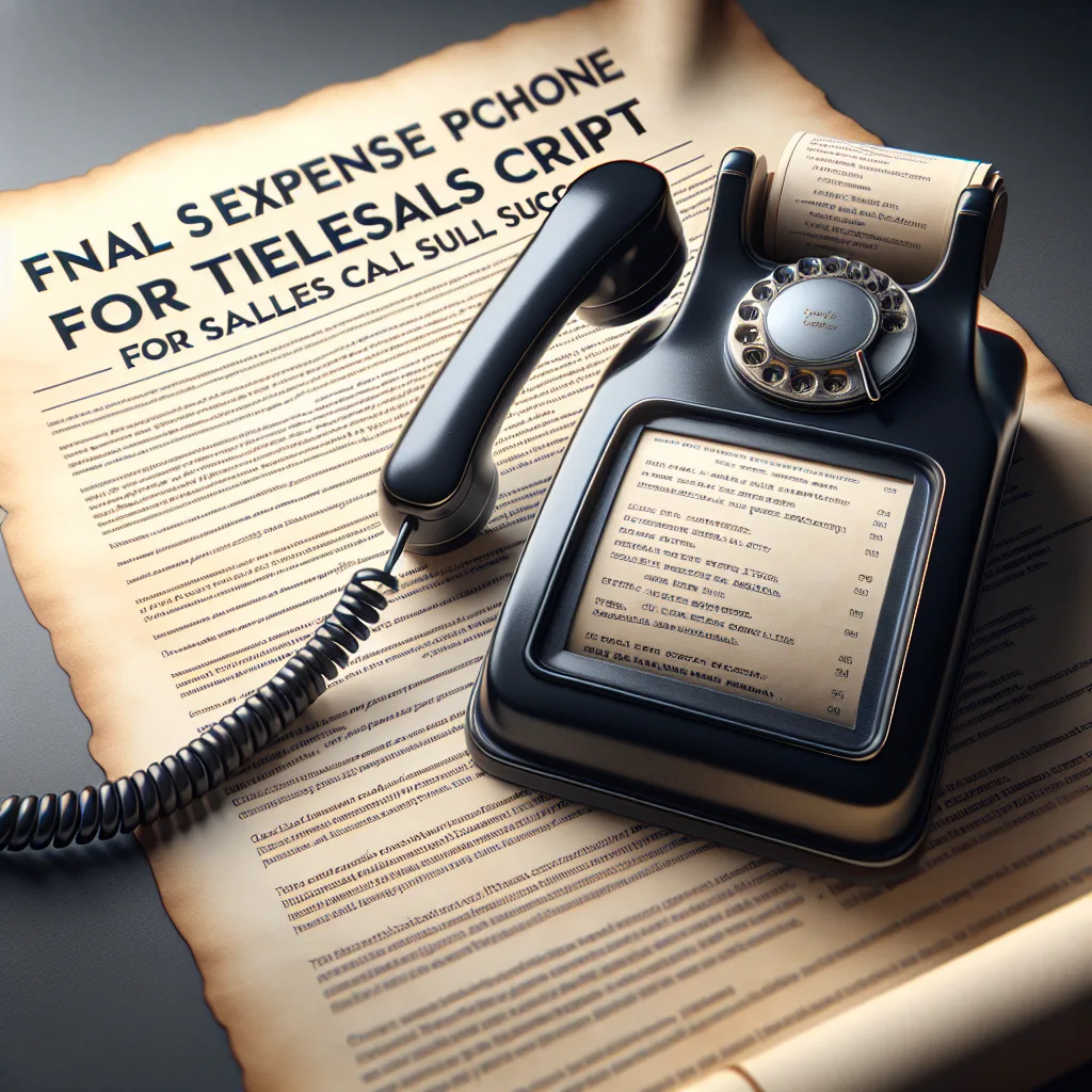 Final Expense Phone Script For Telesales For Sales Call Success