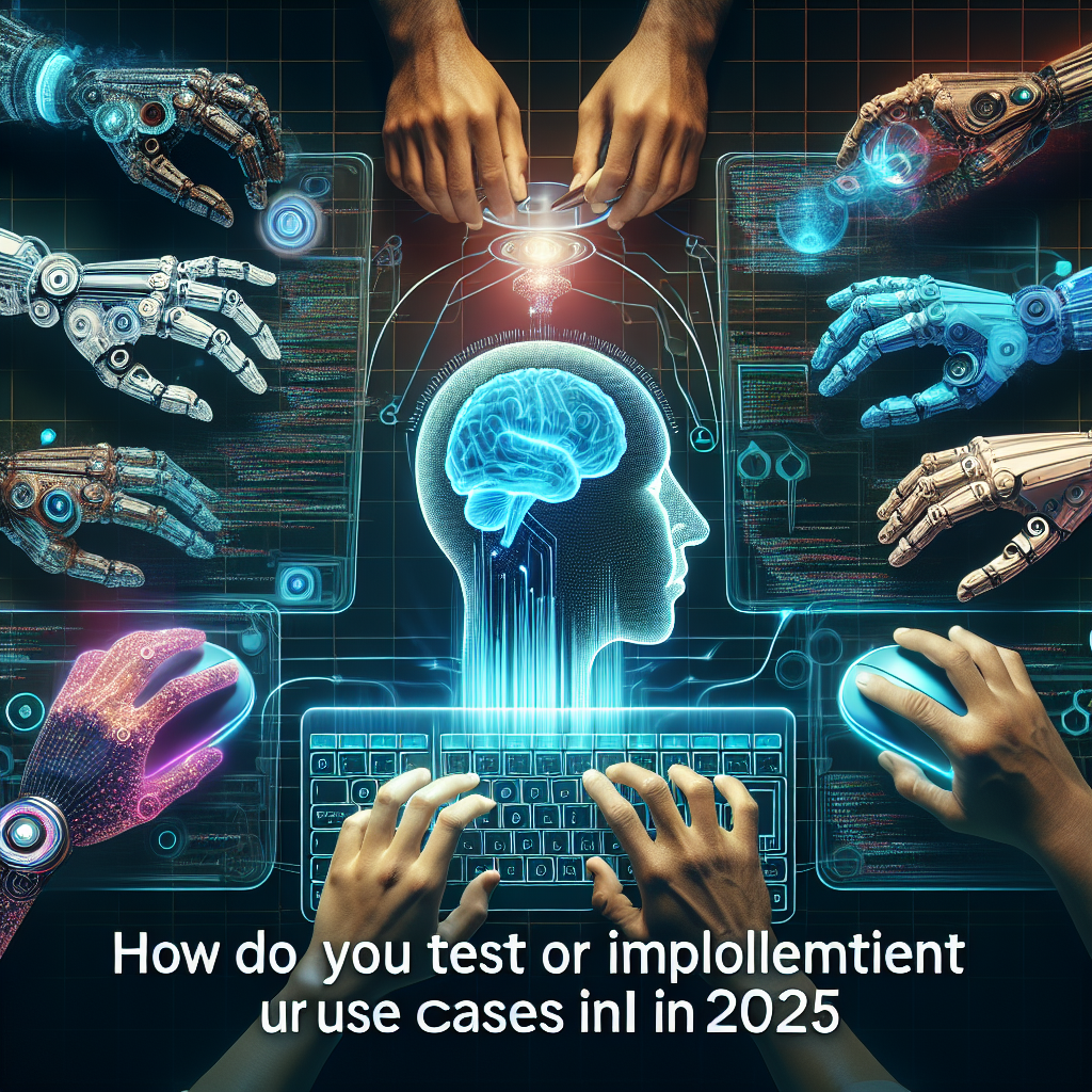 How do you test or implement use cases for ai