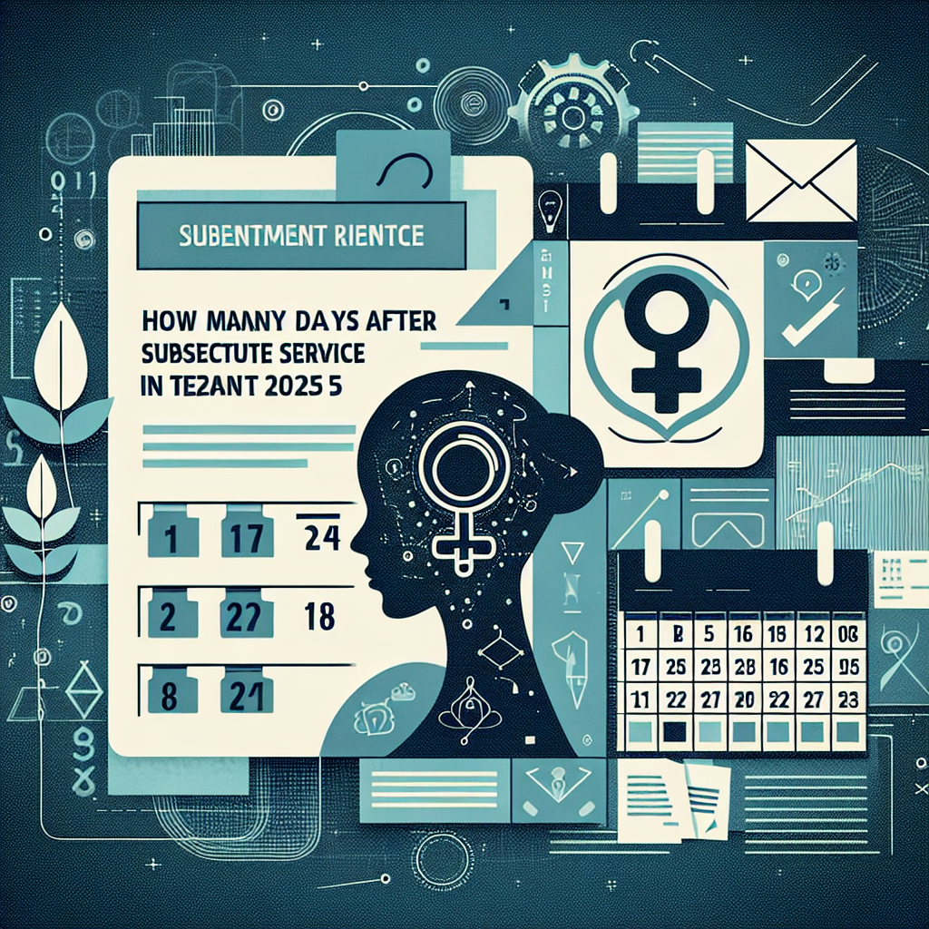 How many days after substitute service can a tenant answer