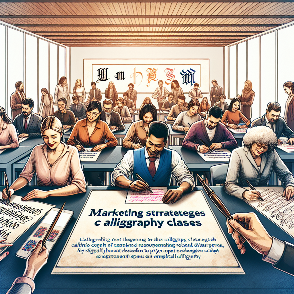 Marketing strategies for calligraphy classes