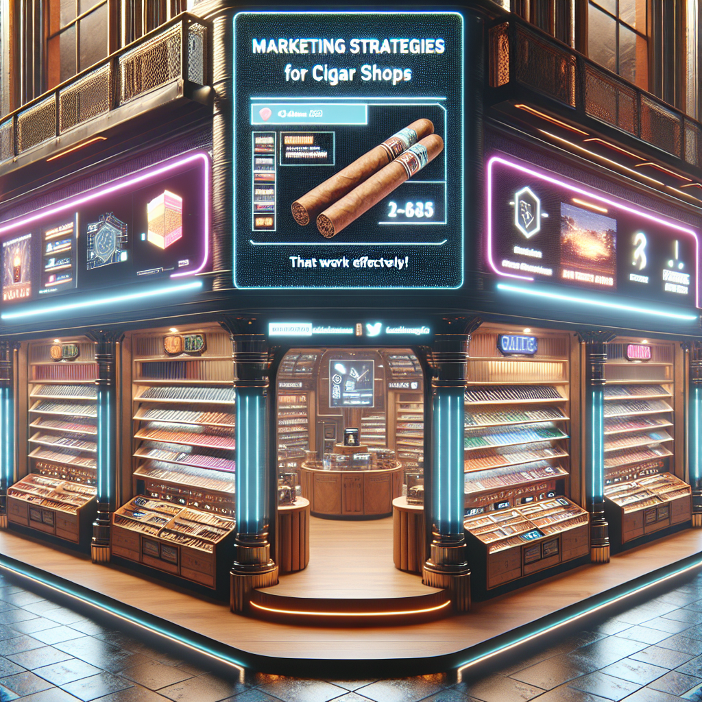 Marketing strategies for cigar shops