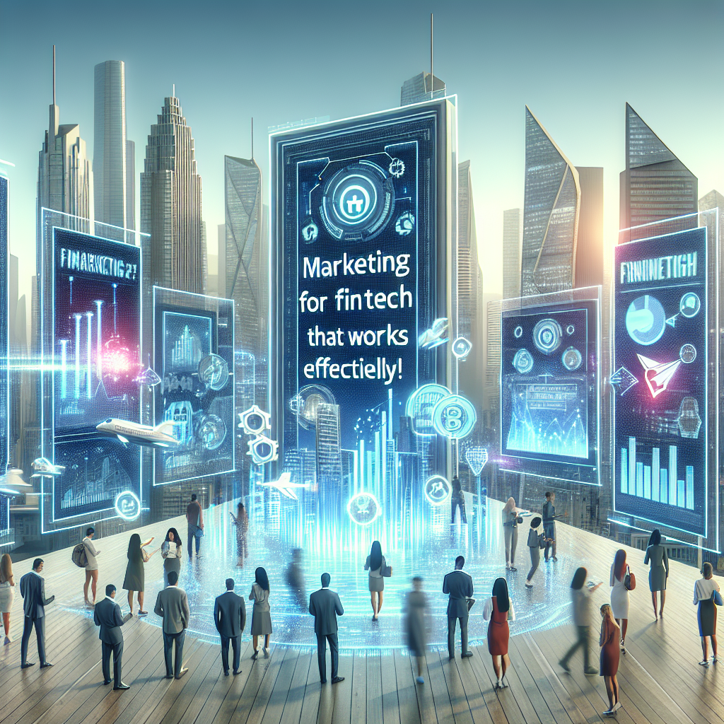 Marketing strategies for fintech