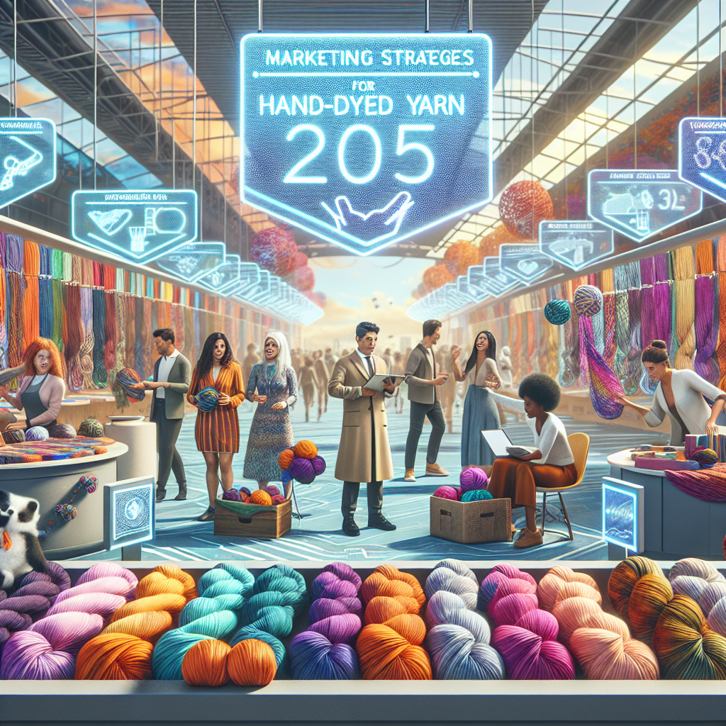 Marketing strategies for hand-dyed yarn