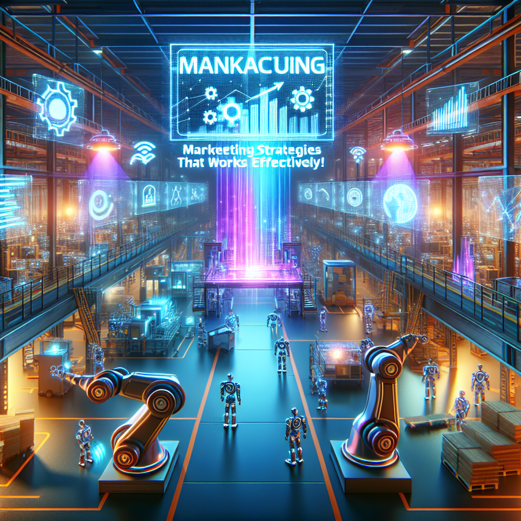 Marketing strategies for manufacturing