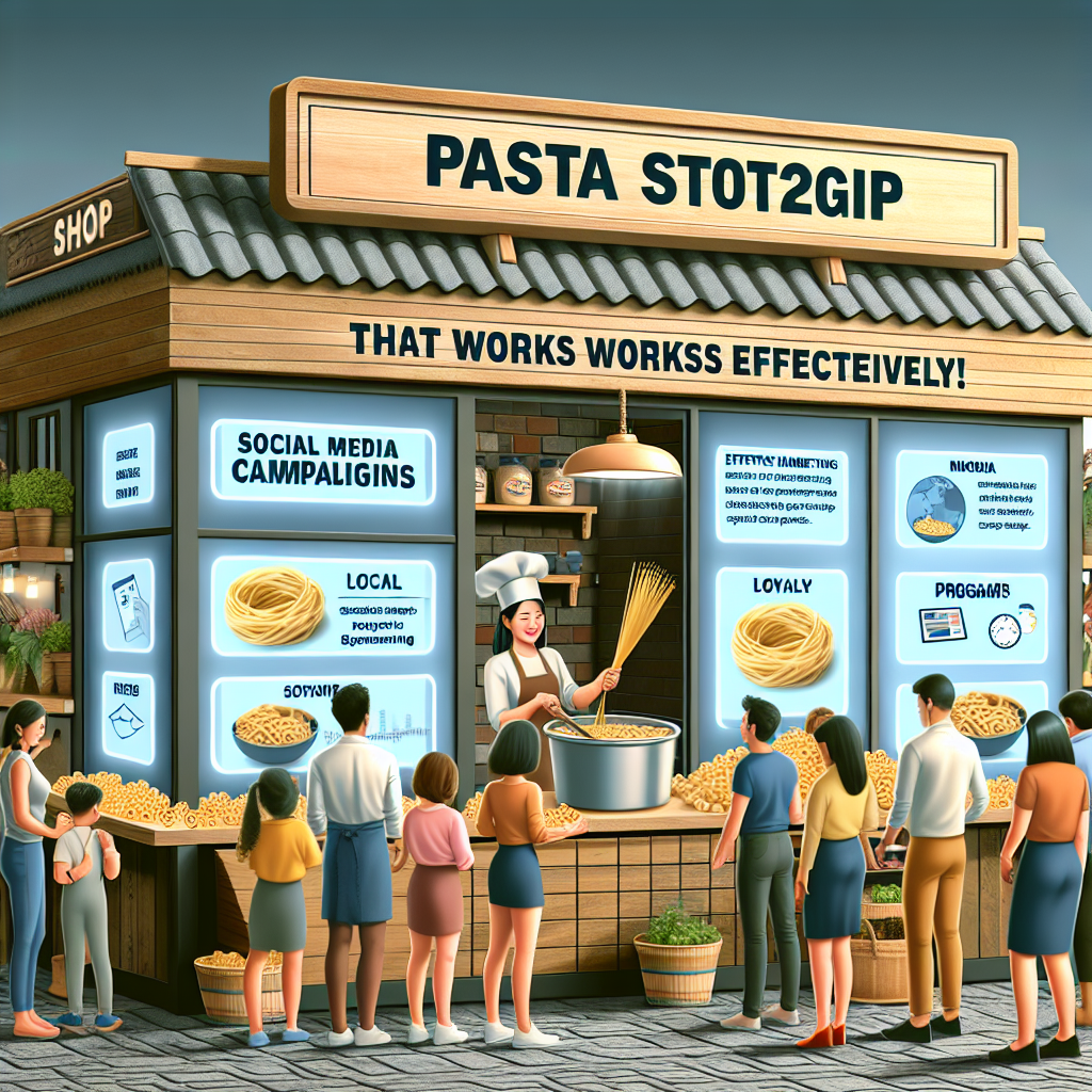 Marketing strategies for pasta shops