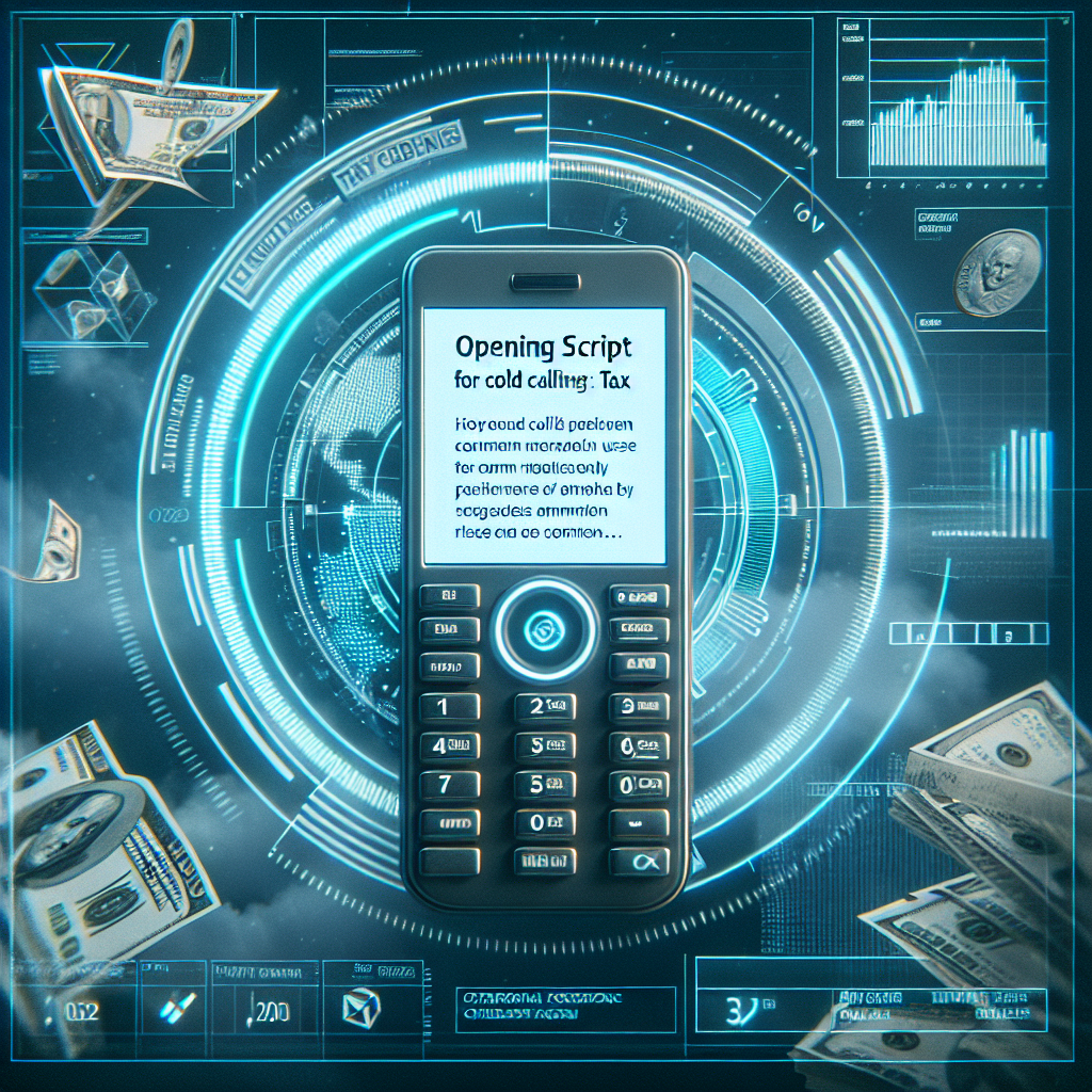 Opening script for cold calling tax releif