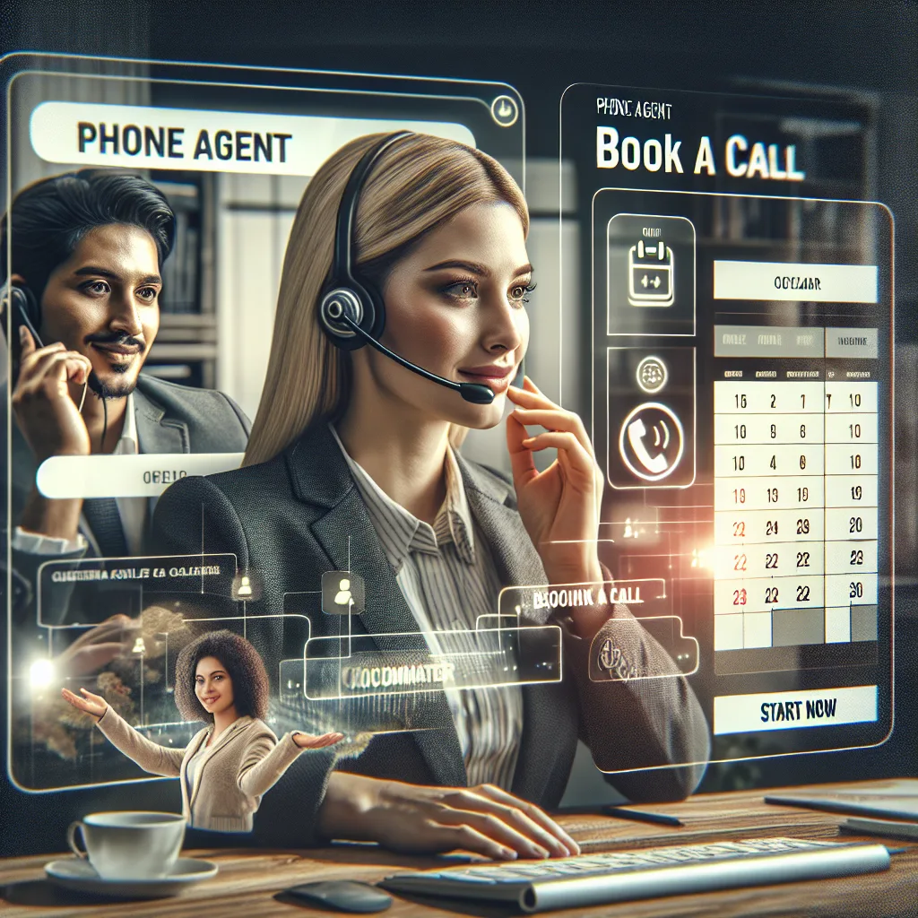 Phone agent - book a call - start now