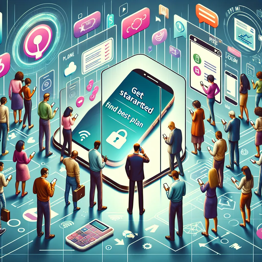 Phone caller - get started - find the best plan