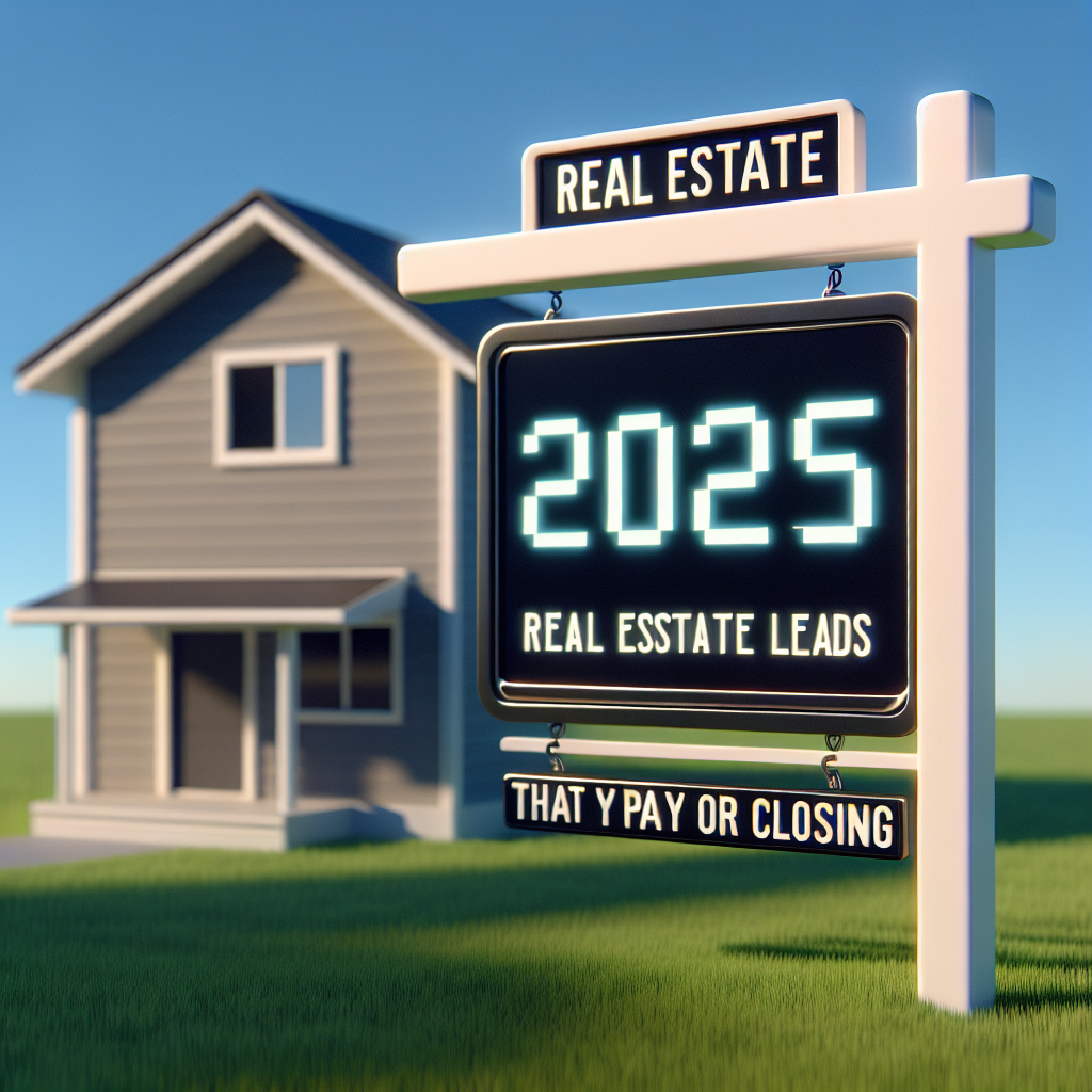 Real Estate Leads That You Pay At Closing