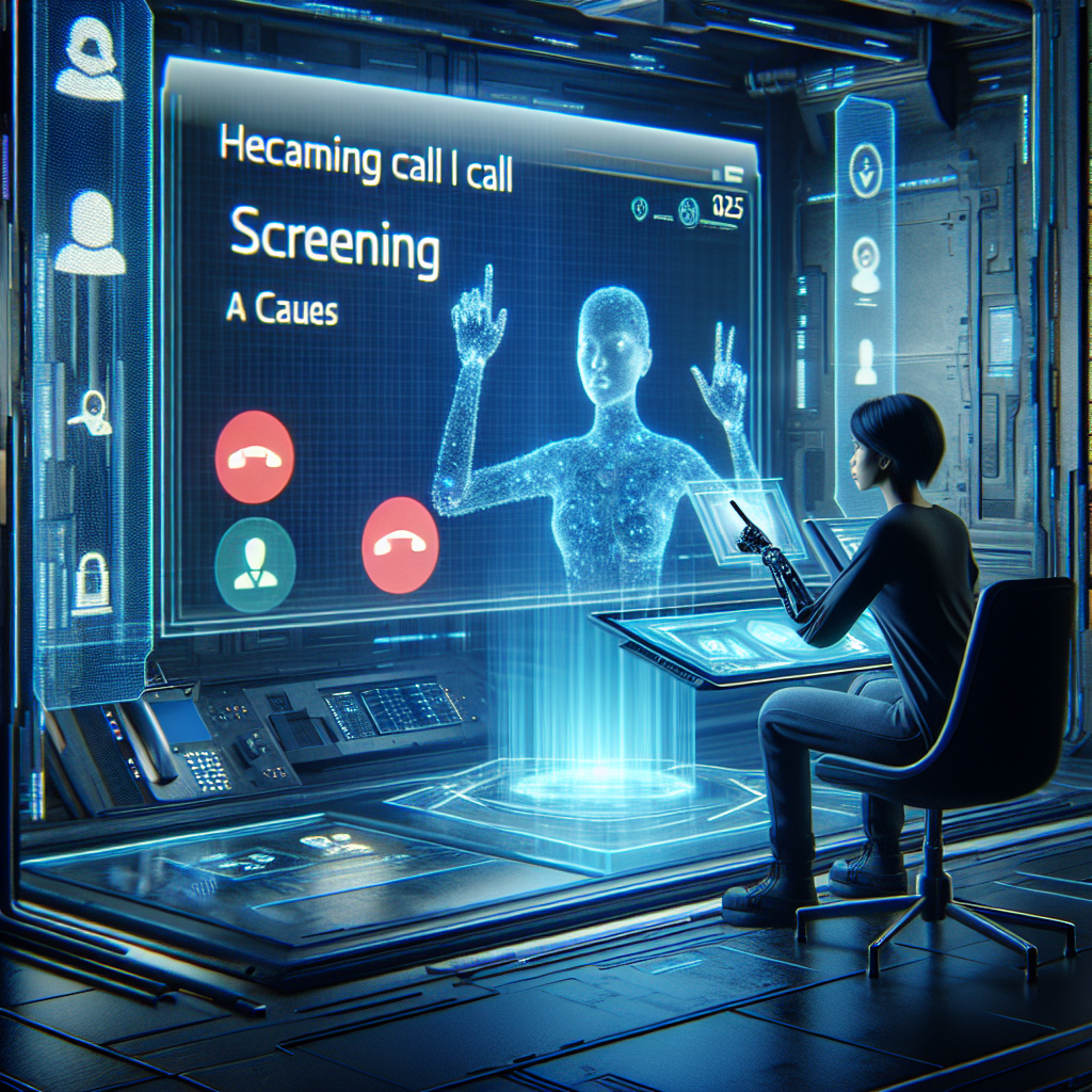 Screening a call meaning