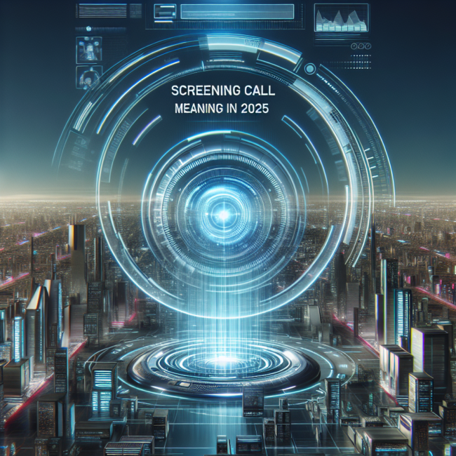 Screening call meaning in 2025 Callin