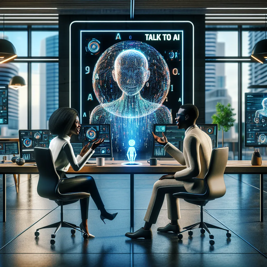 Talk to ai - get started - try it today