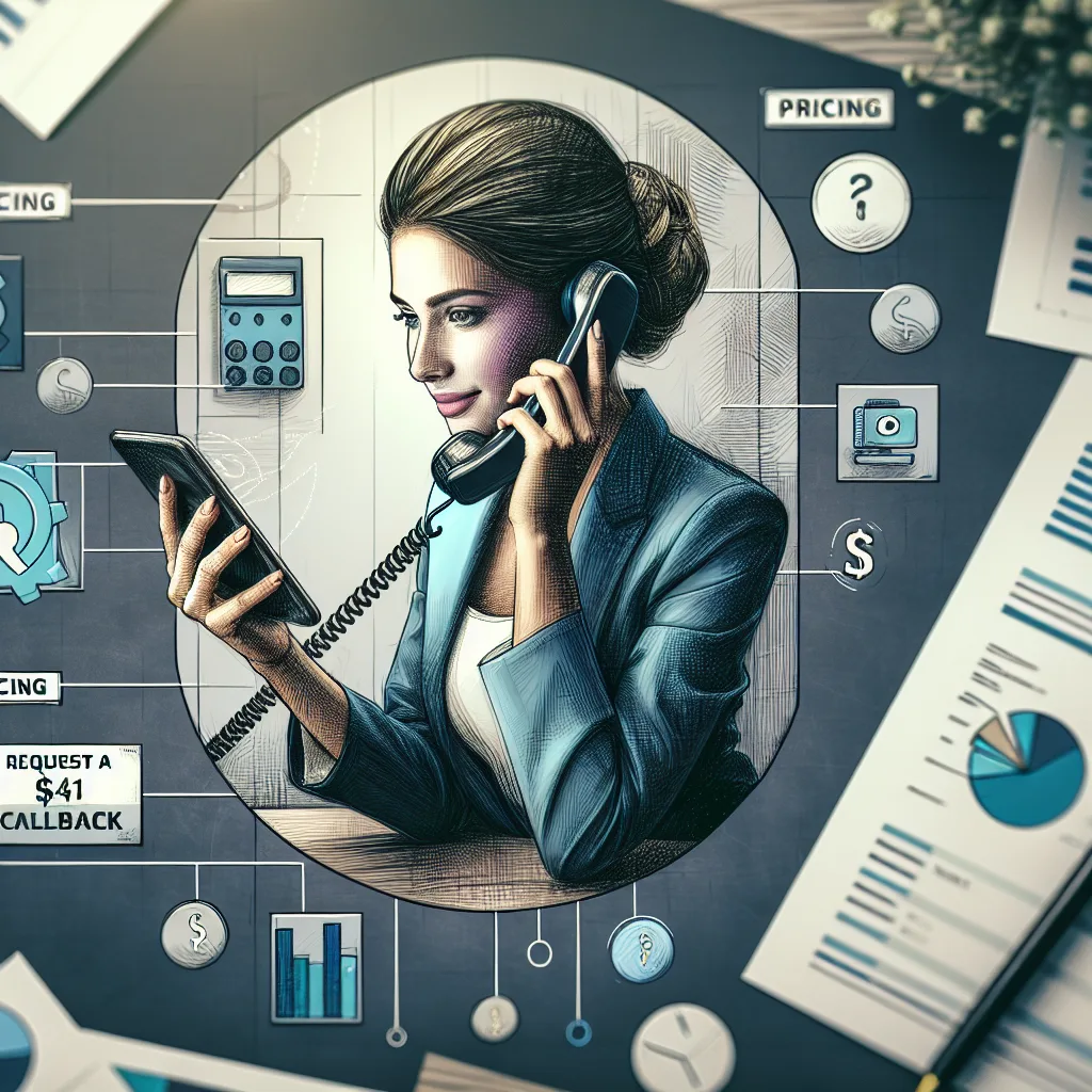 Talking to the phone - pricing - request a callback