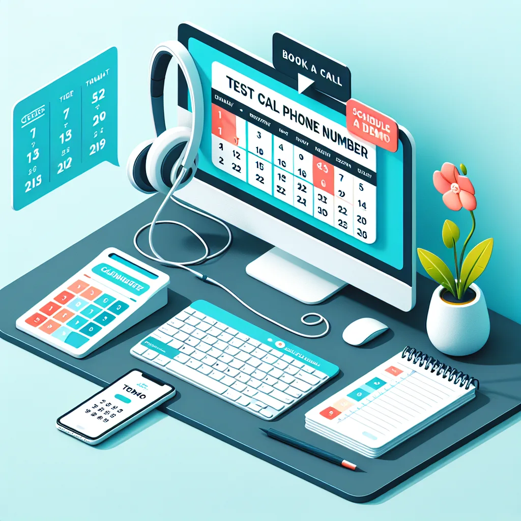 Test call phone number - book a call - schedule a demo