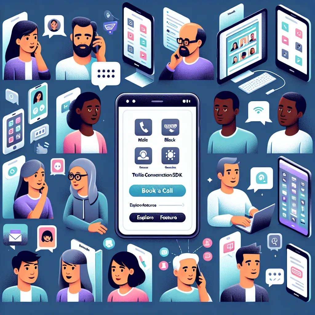Twilio conversations sdk - book a call - explore features