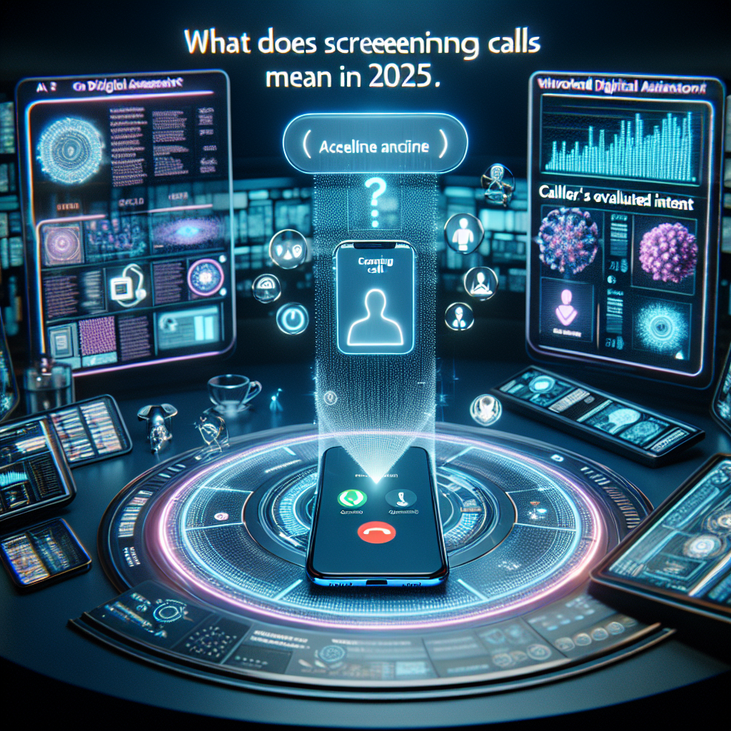 What does screening calls mean