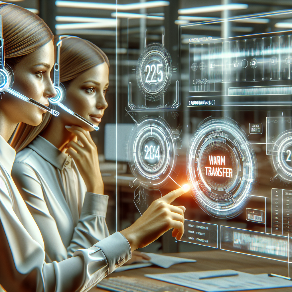 What is a warm transfer call