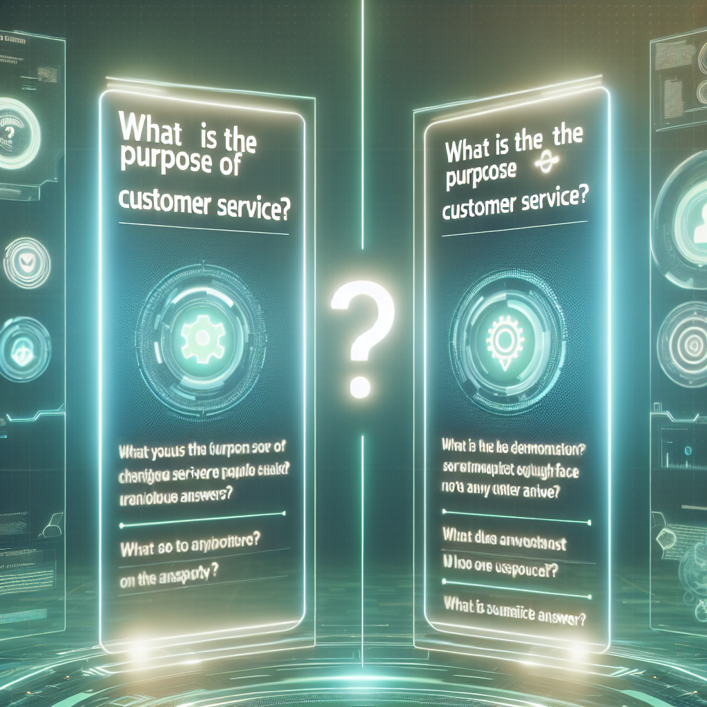 What is the purpose of customer service choose two answers