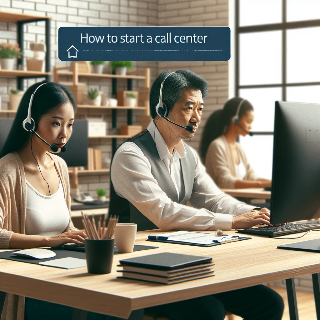 how to start call center at home