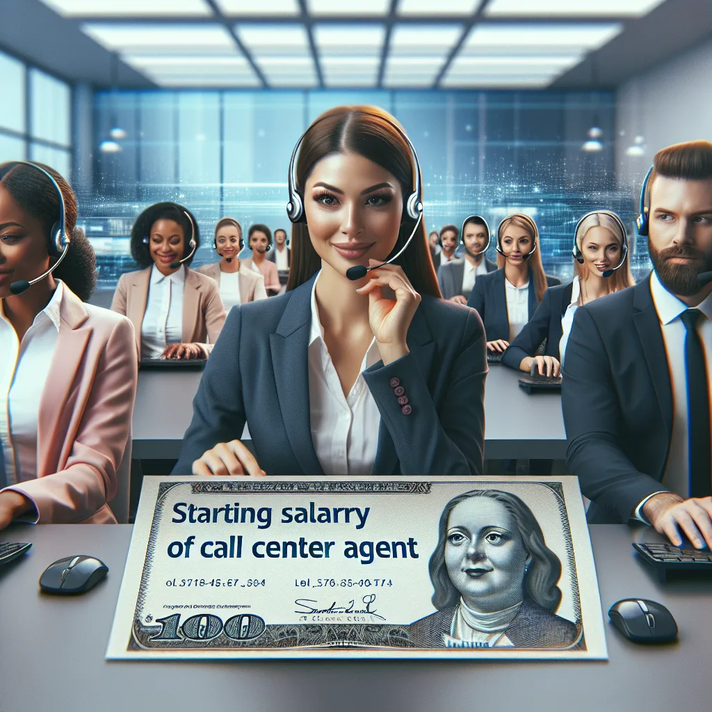 starting salary of call center agent