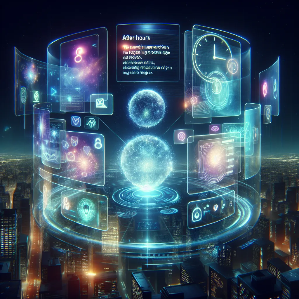 After hours message service