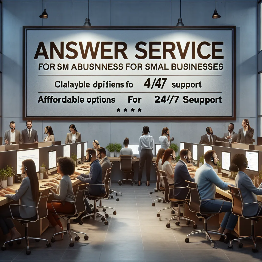 Answer service for small business: Affordable Options for 24/7 Support